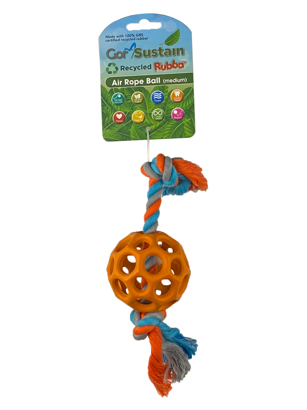 Celova Sustain Rubba Air Rope Ball (6.) - Medium Orange