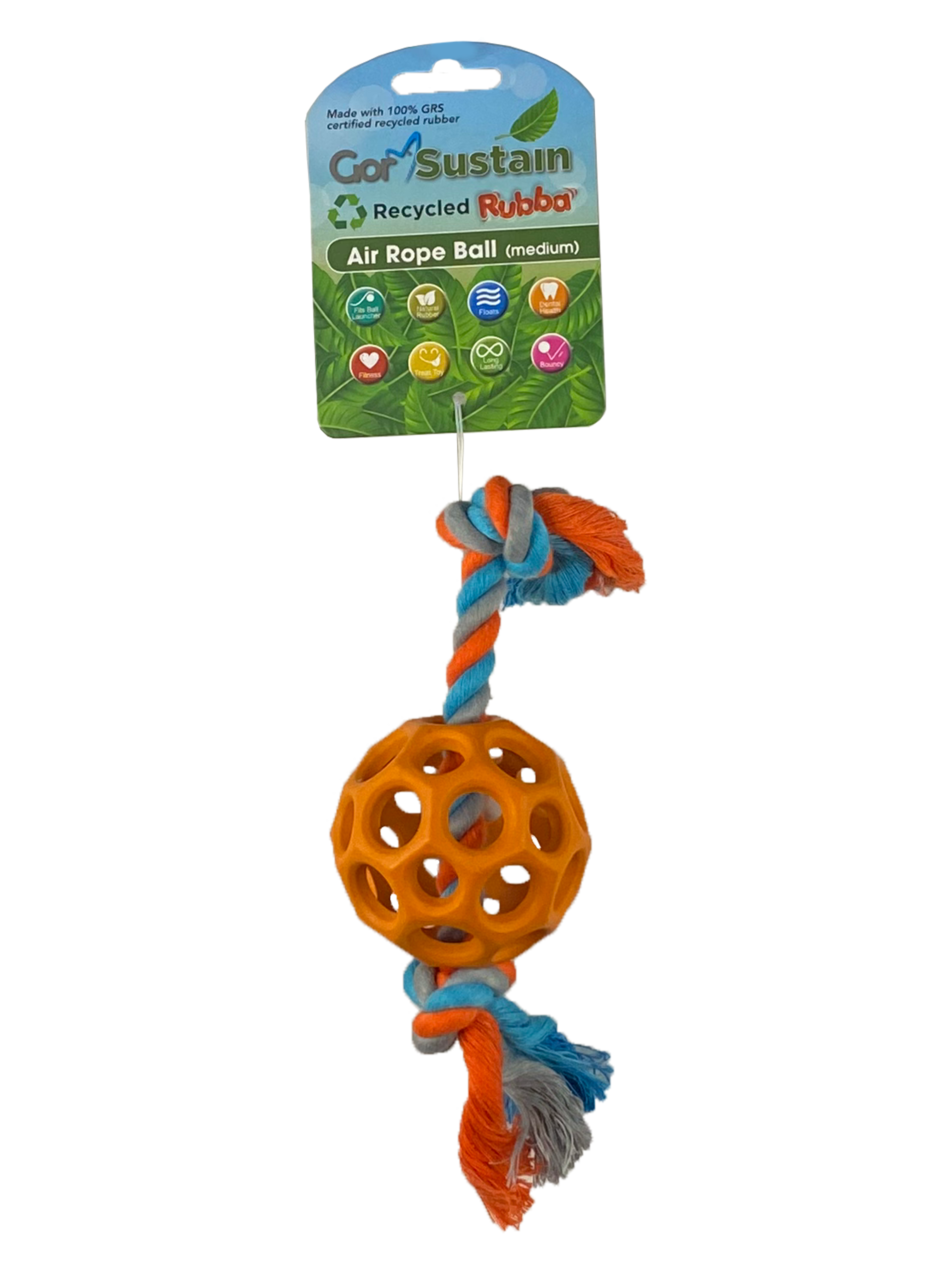 Celova Sustain Rubba Air Rope Ball (6.) - Medium Orange