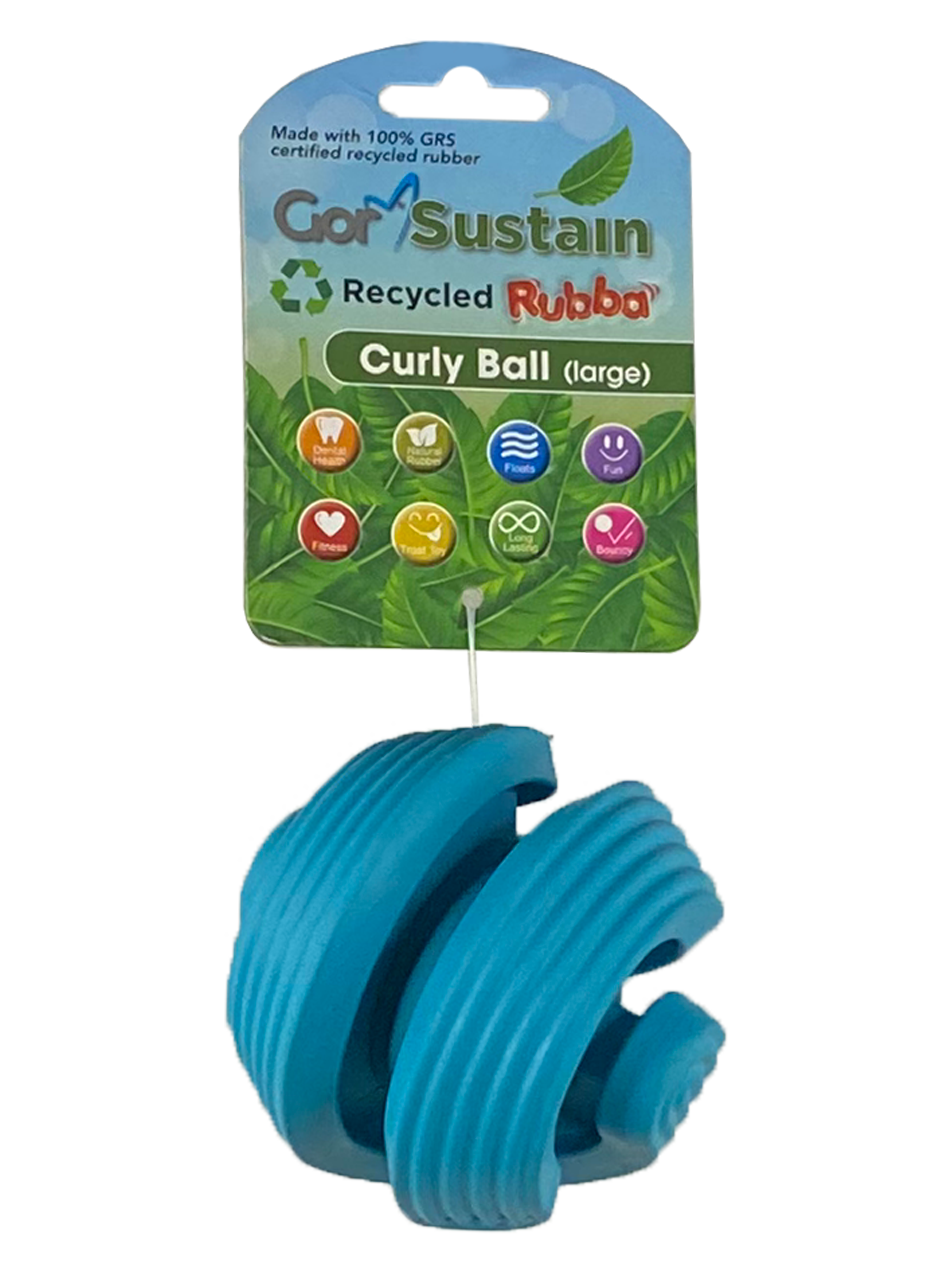 Celova Sustain Rubba Curly Ball (10.) - Large Blue