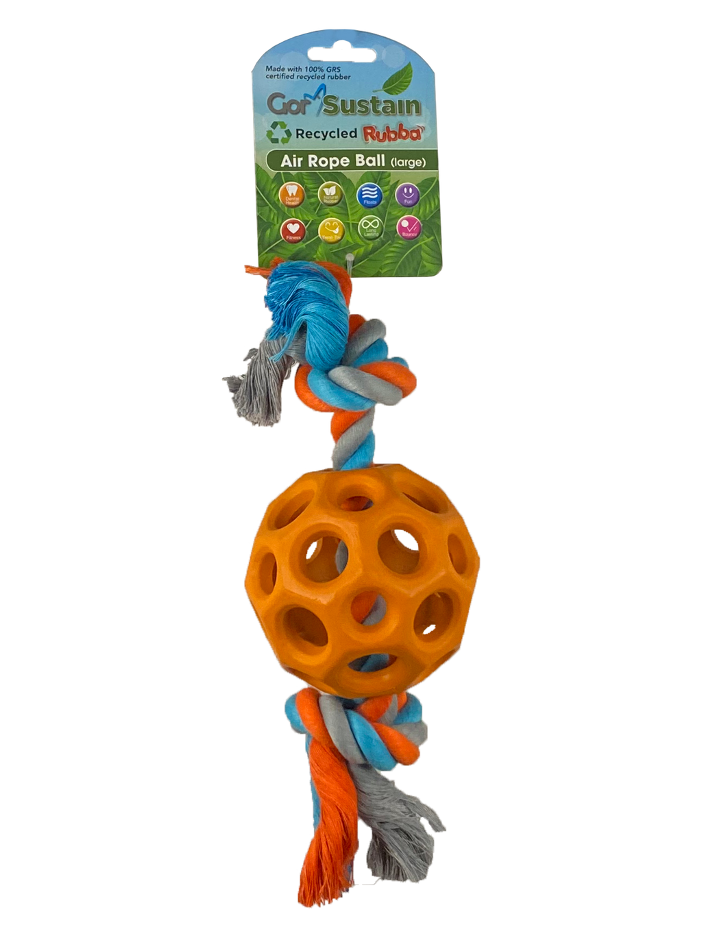 Celova Sustain Rubba Air Rope Ball (10.) - Large Orange