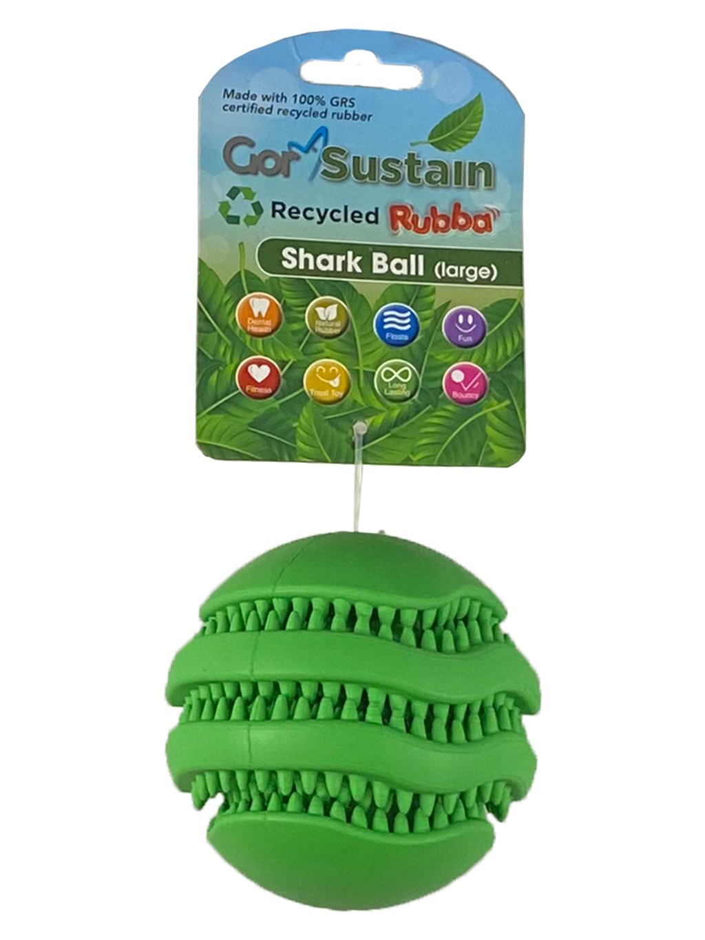 Celova Sustain Rubba Shark Ball (10.) - Large Green