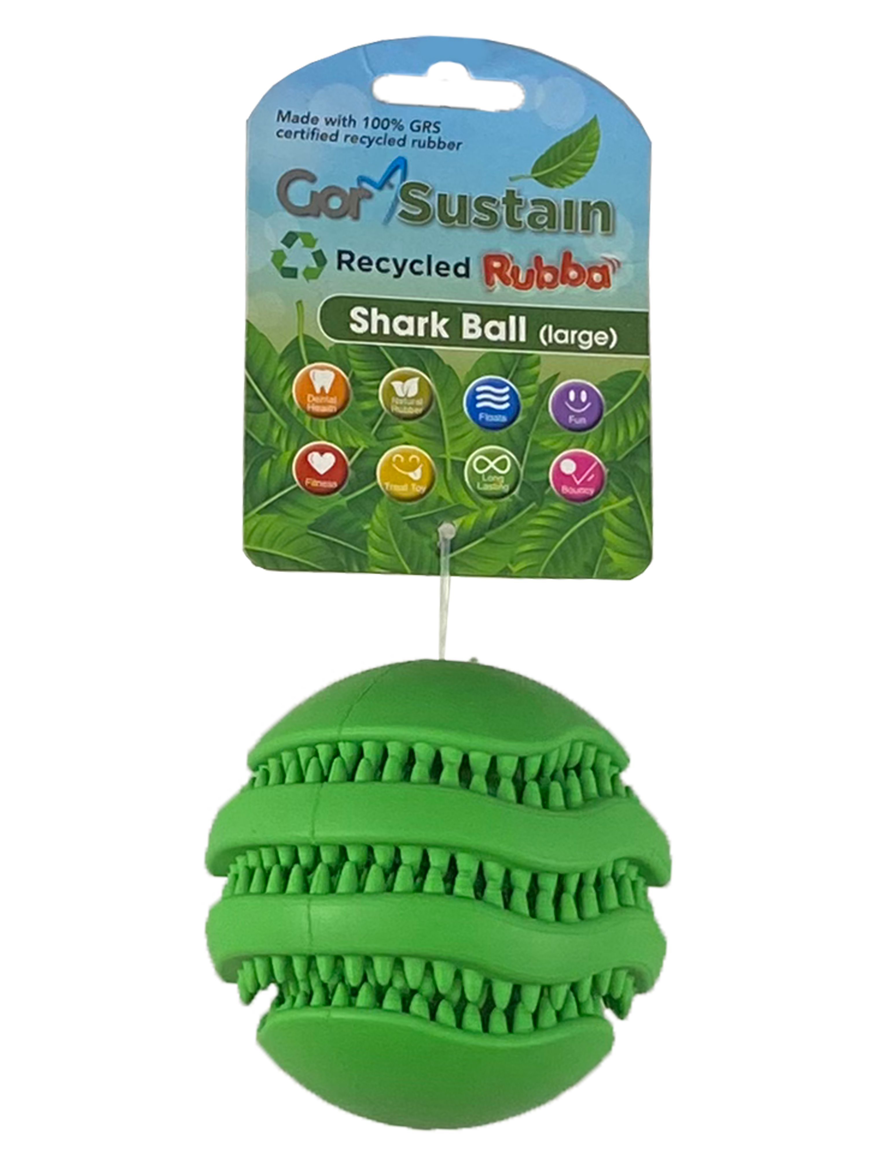 Celova Sustain Rubba Shark Ball (10.) - Large Green