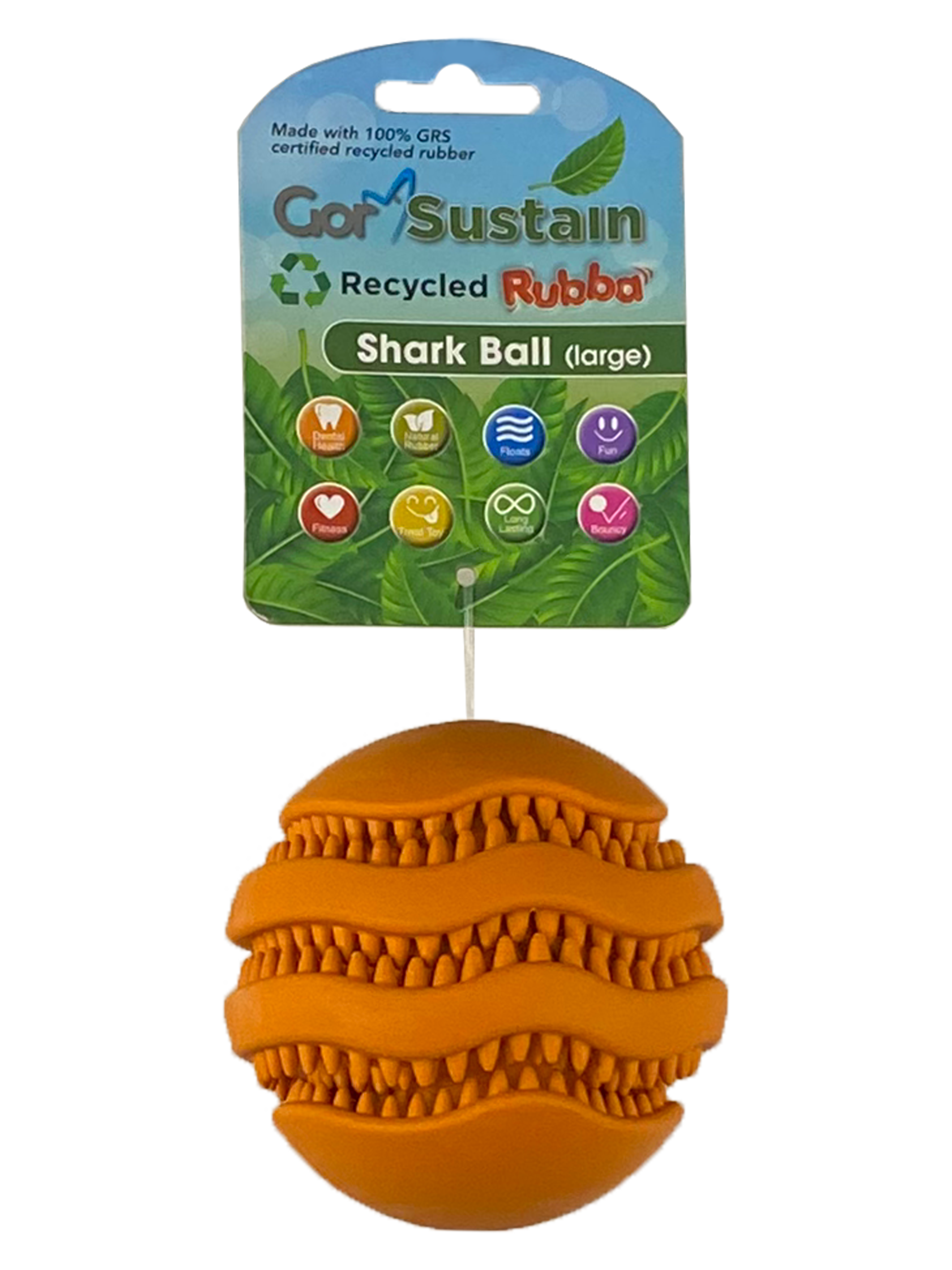 Celova Sustain Rubba Shark Ball (10.) - Large Orange