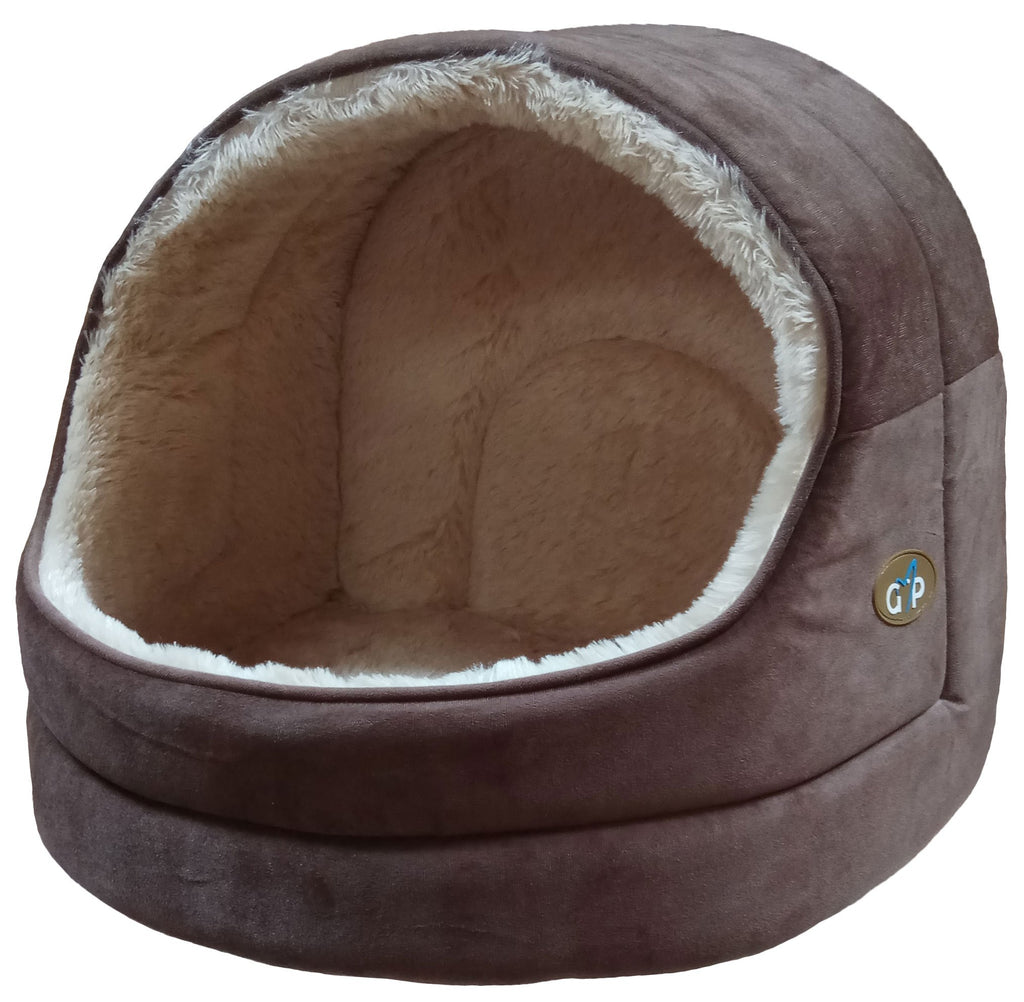 Celova Nordic Hooded Bed - Large Brown