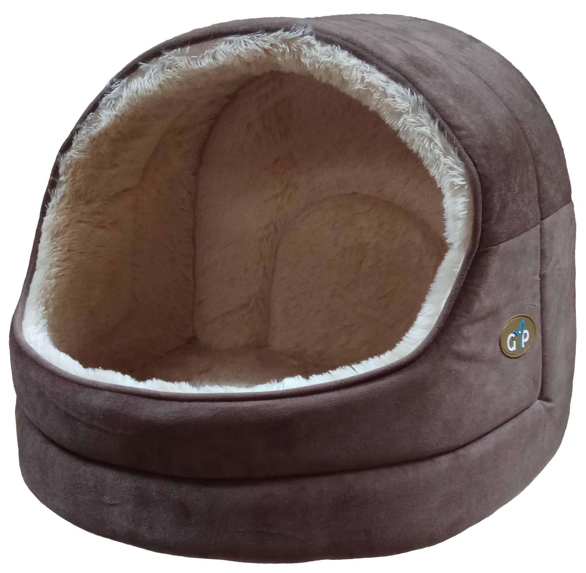 Celova Nordic Hooded Bed Medium Brown