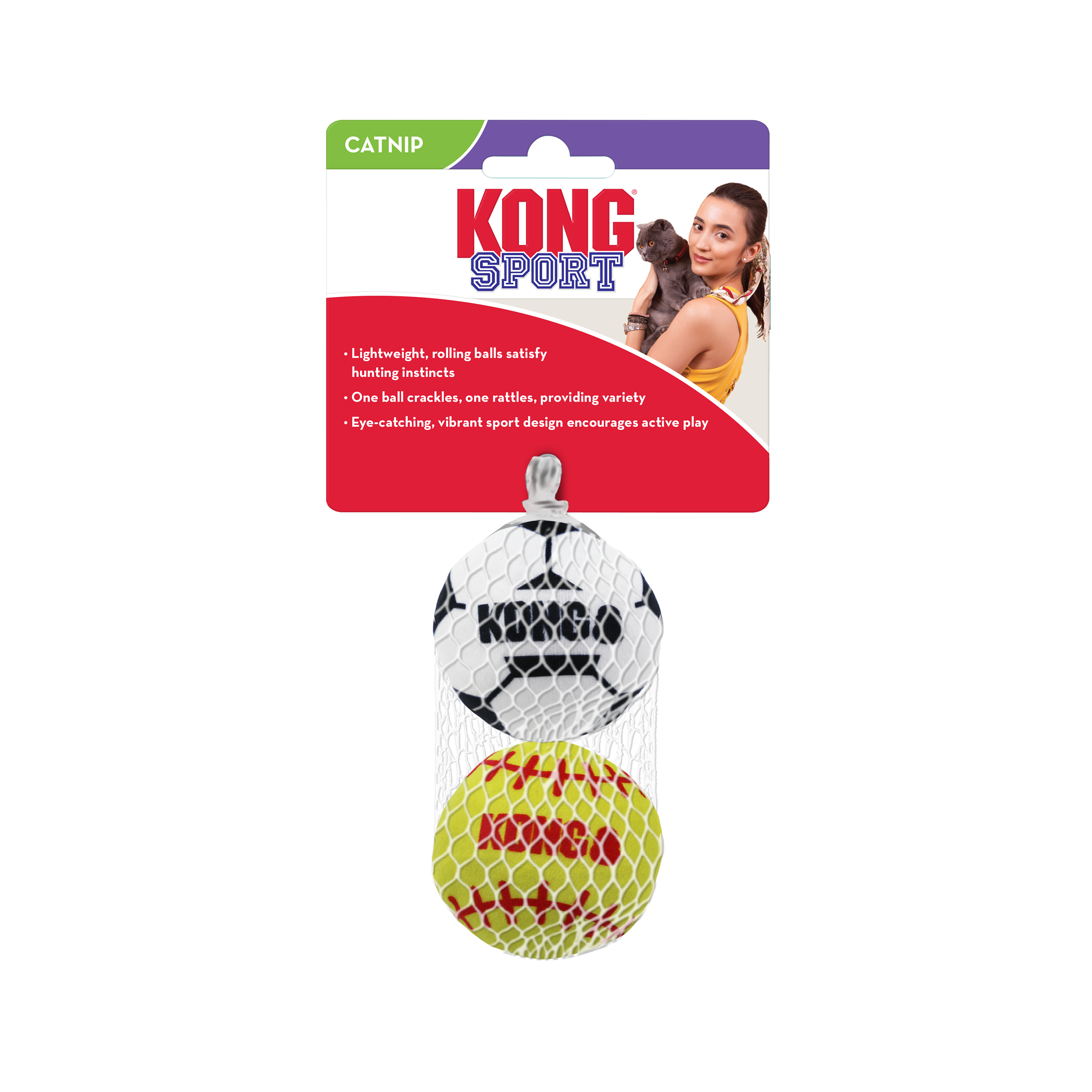 Celova Cat Sport Balls 2-pk Assorted - Standard Standard