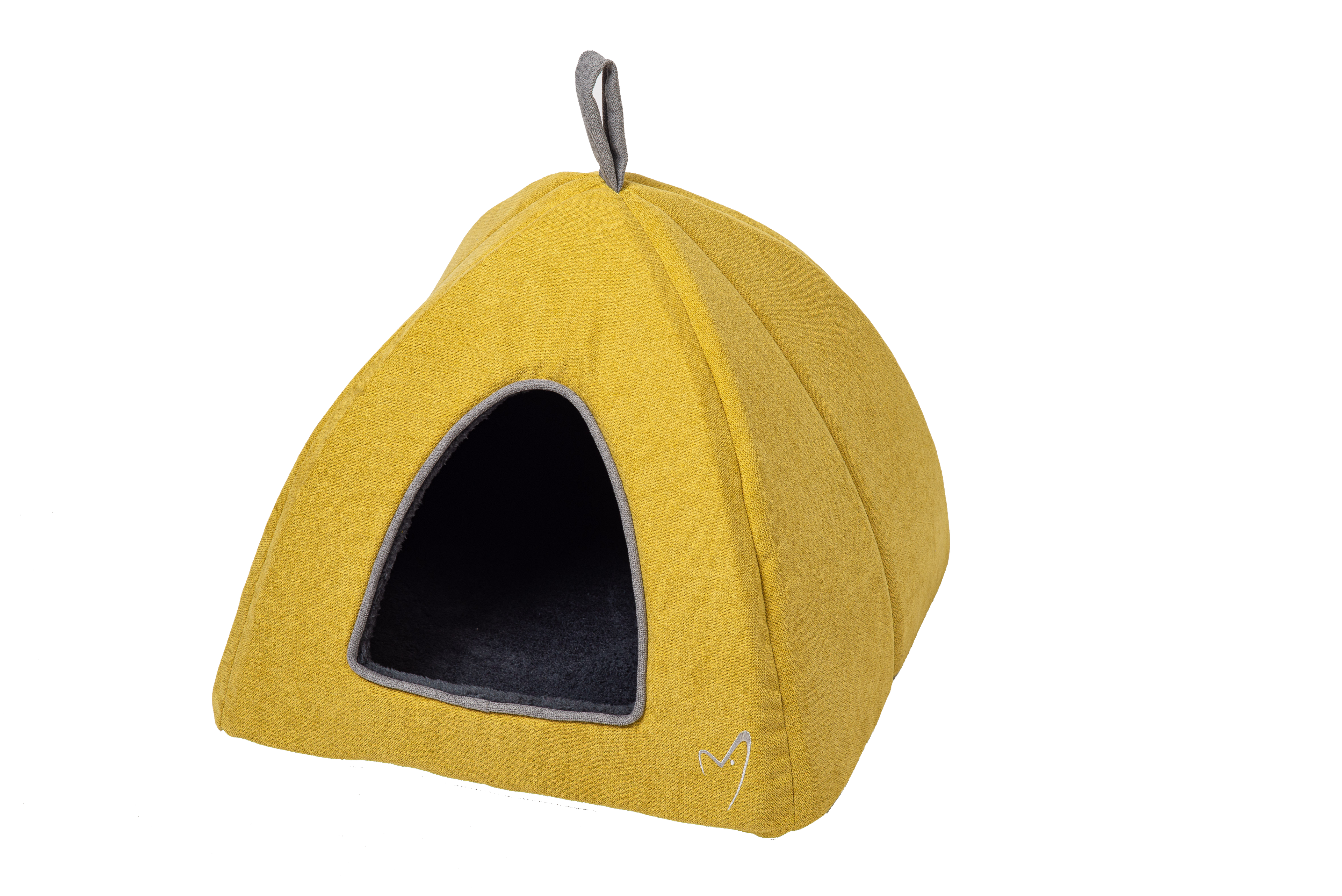 Celova Camden Pyramid Bed (40x40x40cm) Winter - Standard Mustard