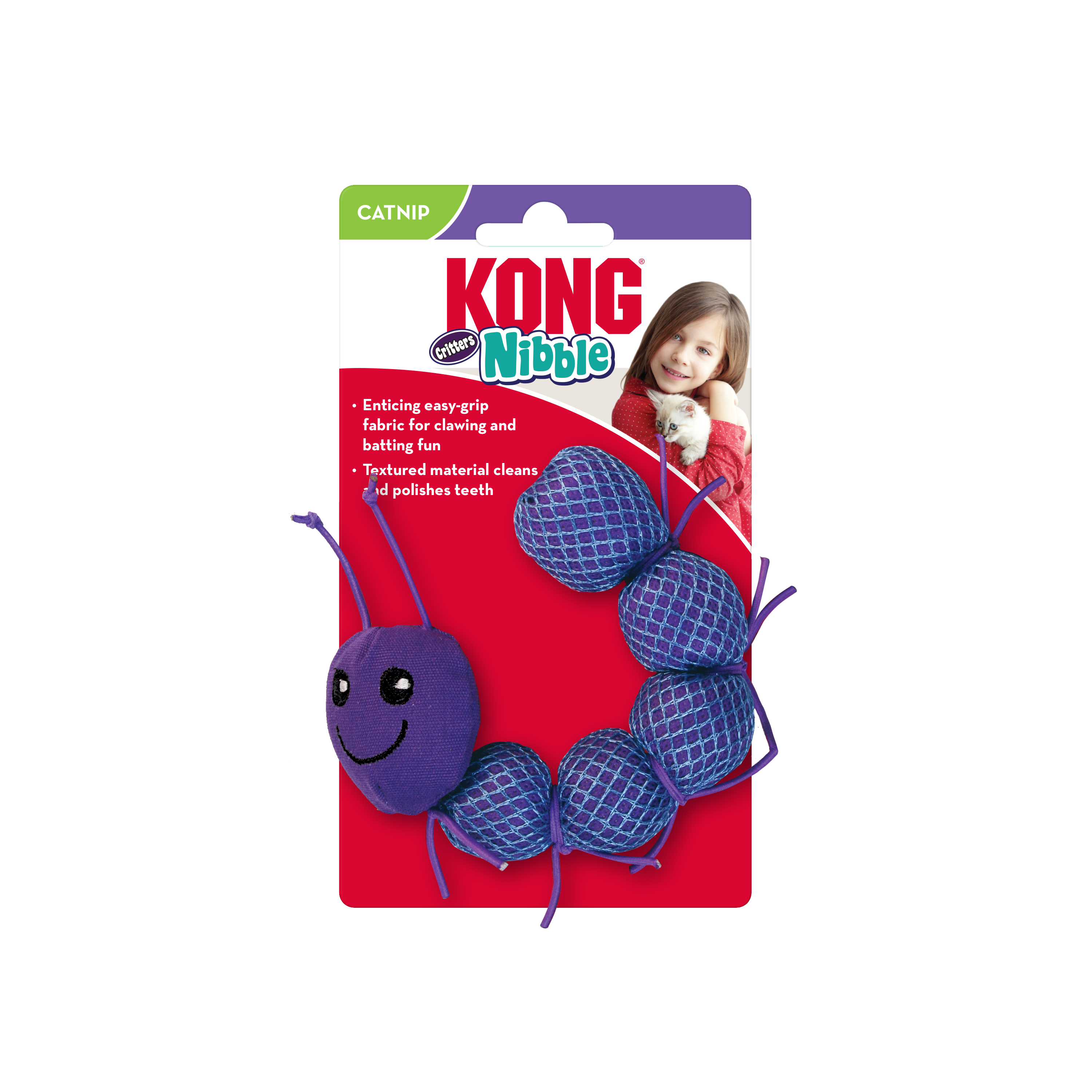 Celova Cat Nibble Critters Catnipillar - Standard Standard