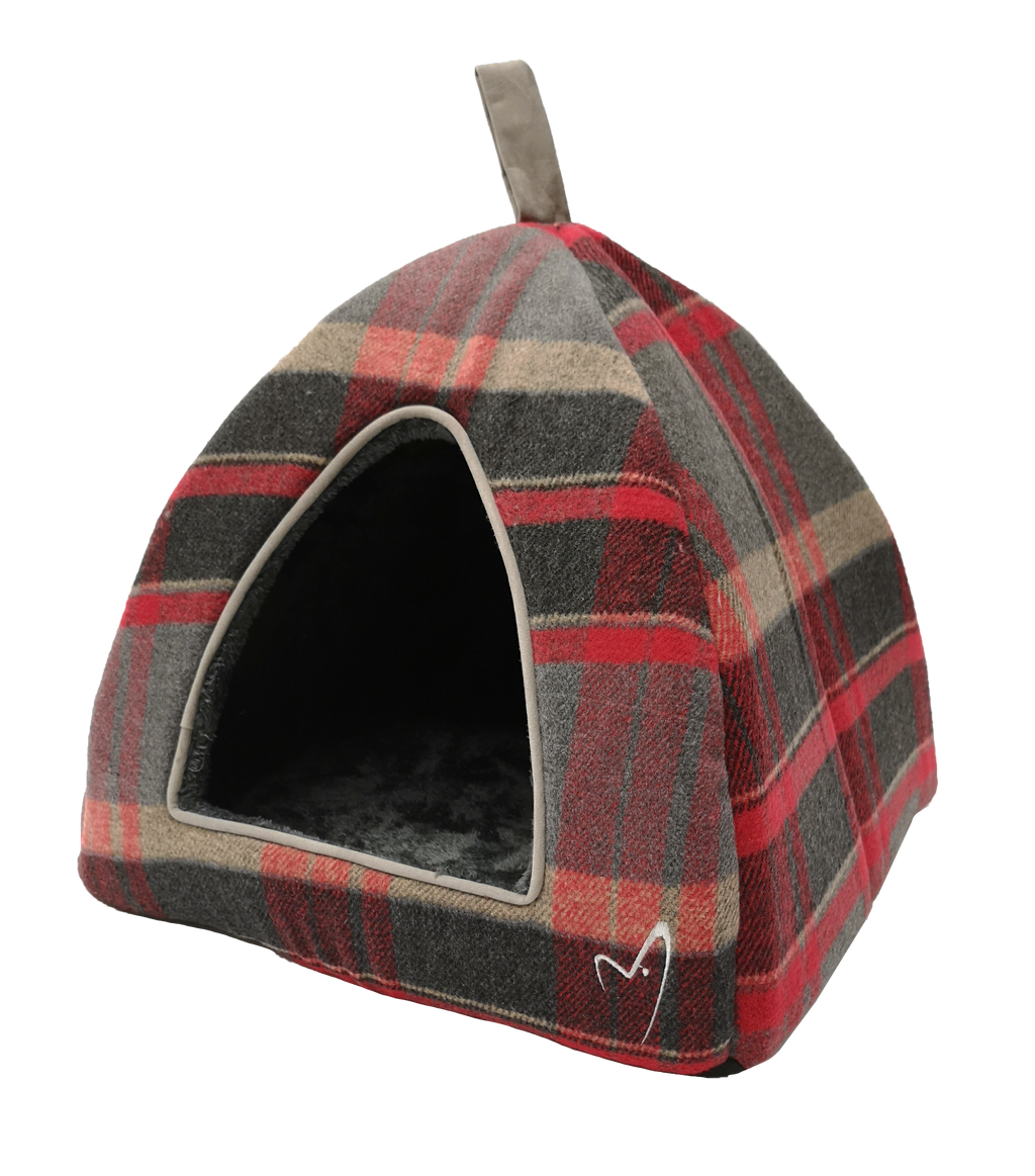 Celova Camden Pyramid Bed (40x40x40cm) - Standard Red