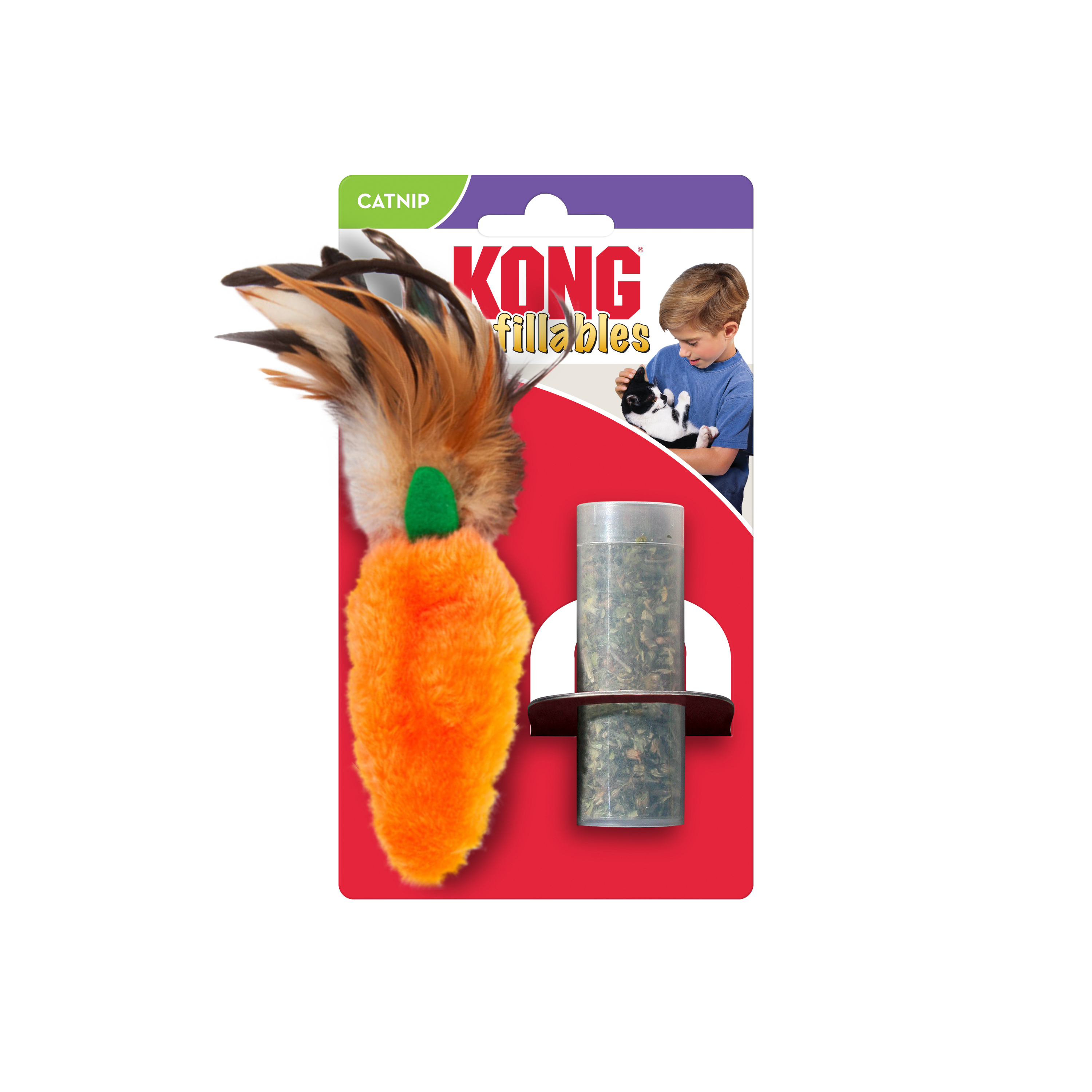 Celova Cat Refillable Catnip Feather Carrot - 17Cm Standard