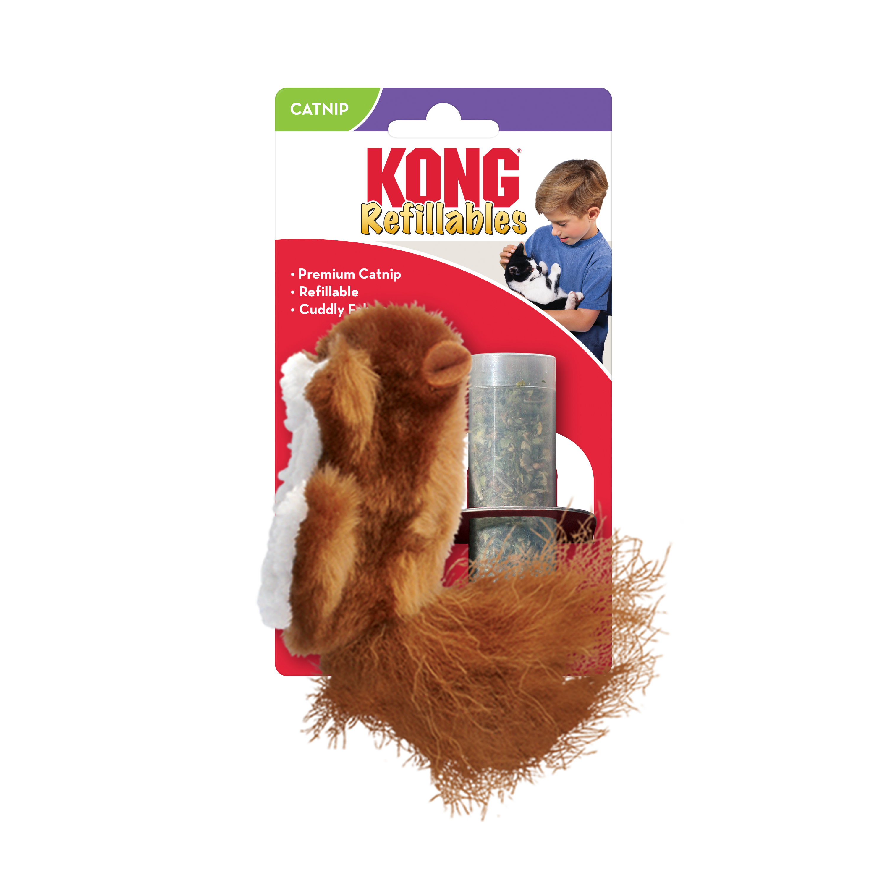 Celova Cat Refillable Catnip Squirrel - 17Cm Standard