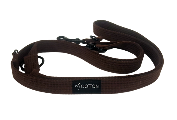 Celova Cotton Training Leash 2. - Large Brown