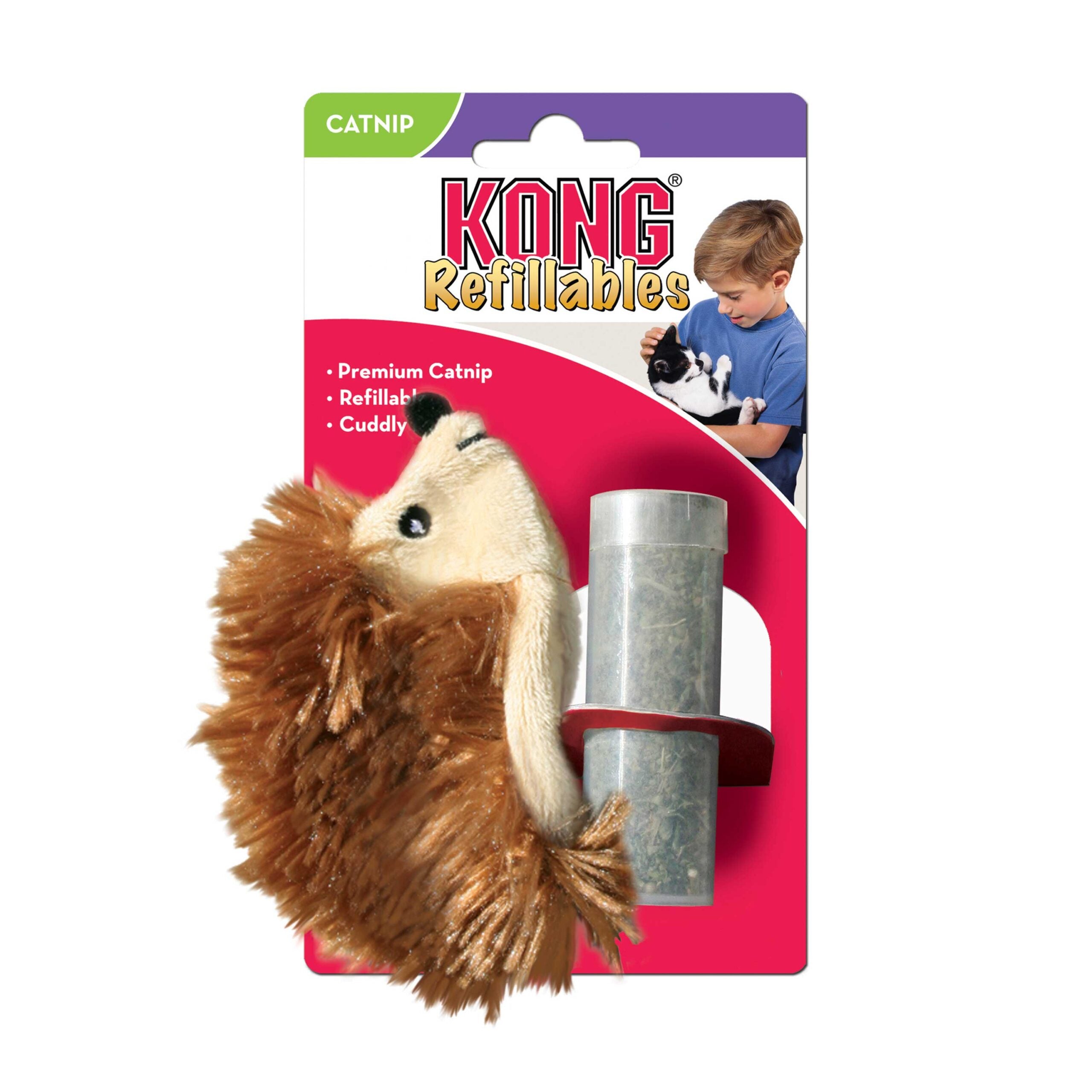 Celova Cat Refillable Catnip Hedgehog - 10Cm Standard