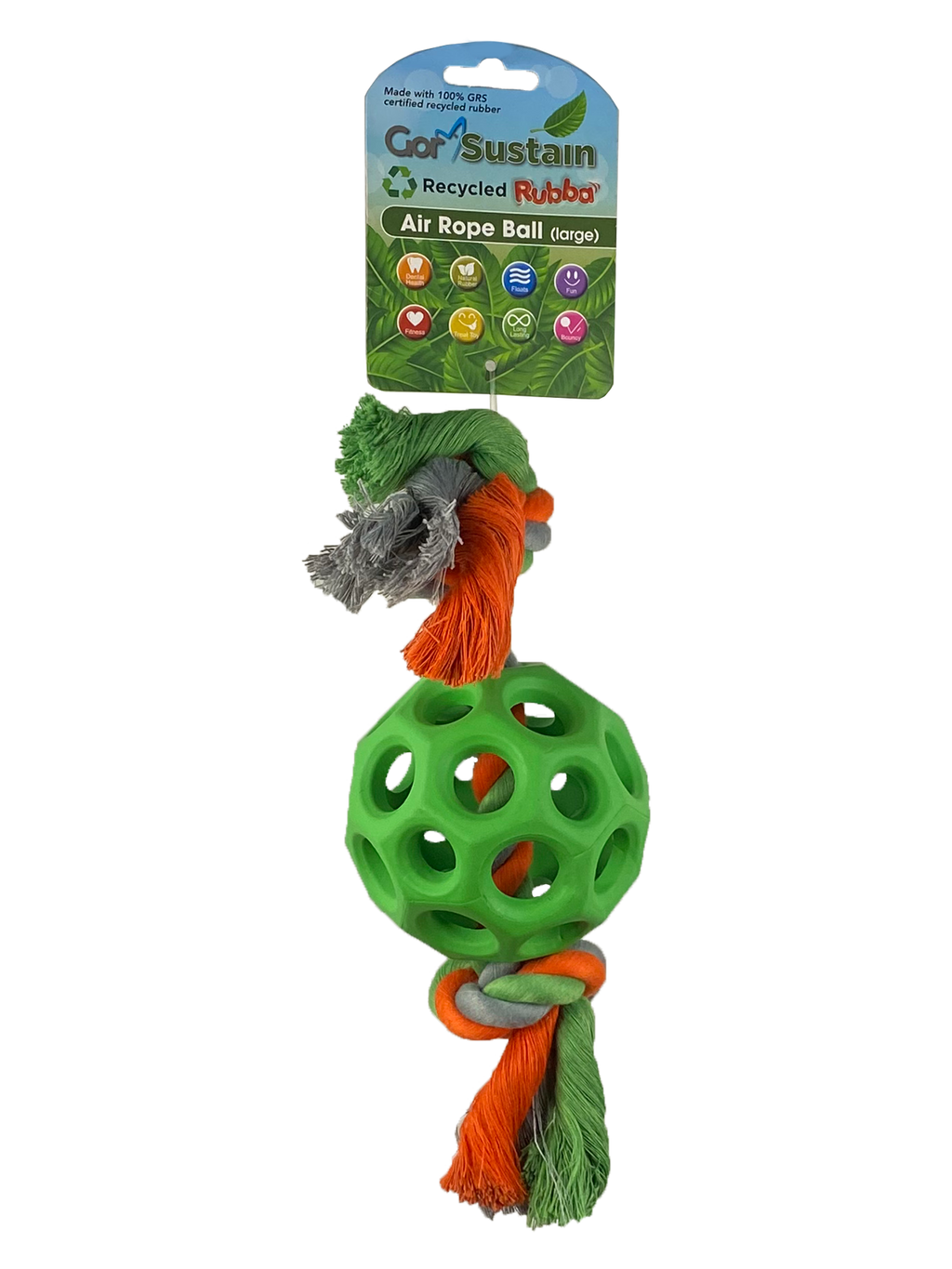 Celova Sustain Rubba Air Rope Ball (10.) - Large Green